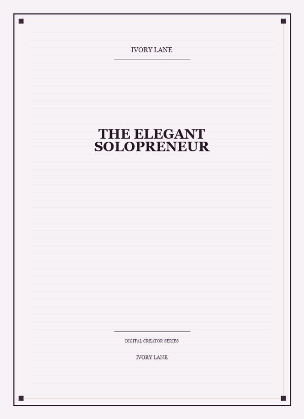 The Elegant Solopreneur