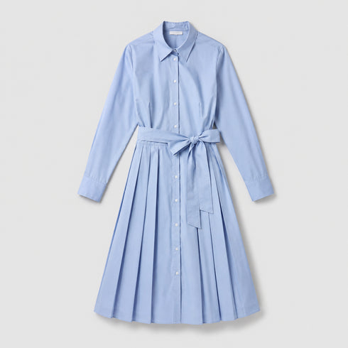Margaret Pleated Shirt Dress