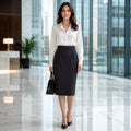Alexandra High-Waisted Pencil Skirt