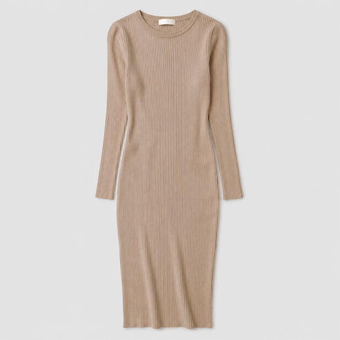 Florence Ribbed Knit Office Dress