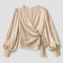 Beatrice Silk Wrap Blouse