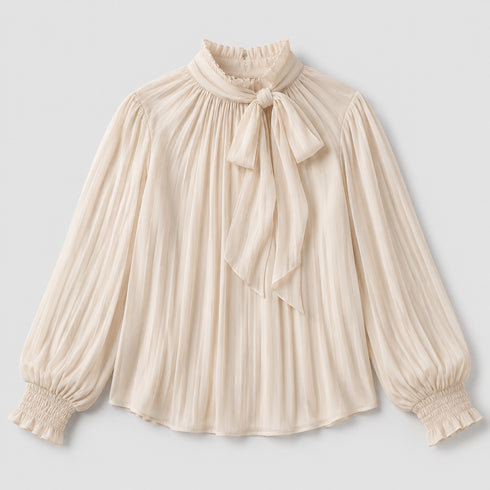 Caroline Pleated Georgette Blouse