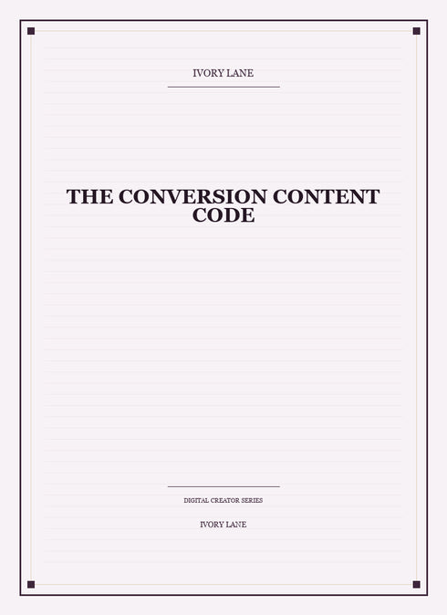 The Conversion Content Code