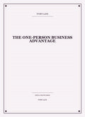 The One-Person Business Advantage